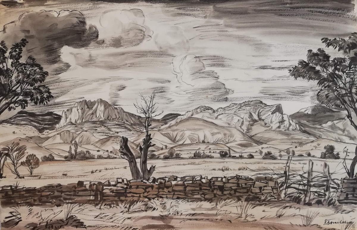 Крым. «Козы». Пейзаж, Konstantin Bogaevsky, early 1920s