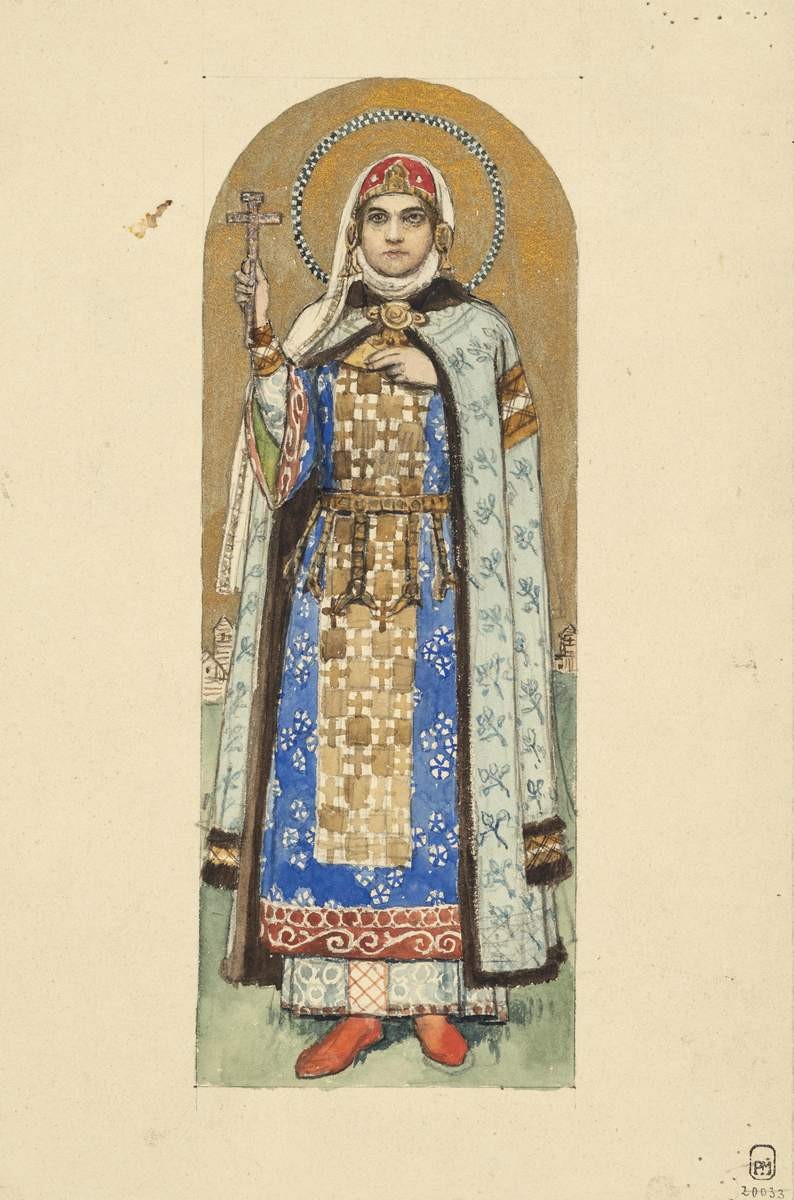 Княгиня Ольга, Viktor Vasnetsov, 1885