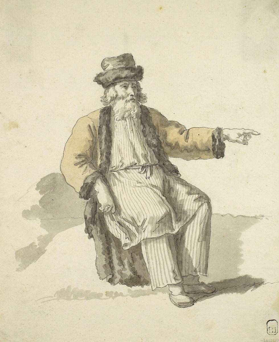 Крестьянин в тулупе, Alexey Venetsianov, first half of the 19th century