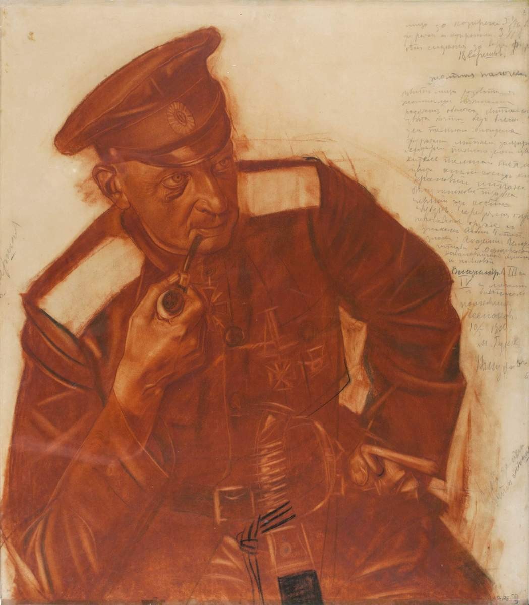 Портрет полковника П. В. Чеснокова, Vasily Shukhaev, 1916