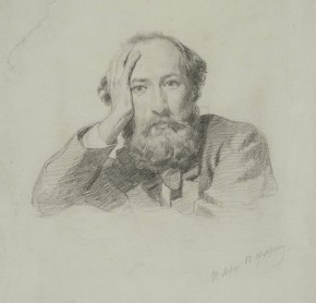 Портрет певца Геннадия Петровича Кондратьева (1834-), послуживший натурой для Христа в картине "Тайная вечеря"