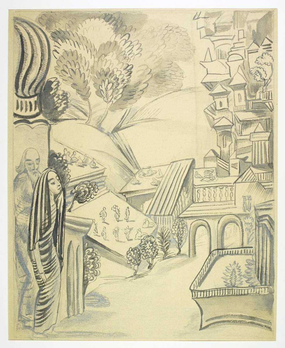 Пери и Дервиш, Pavel Kuznetsov, 1916-1917