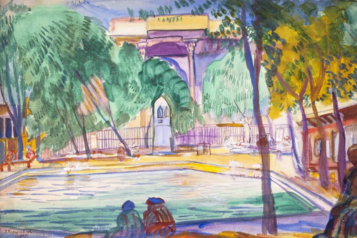 У водоема, Pavel Kuznetsov, 1912