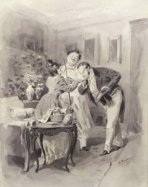 Знакомство Чичикова с женой Манилова