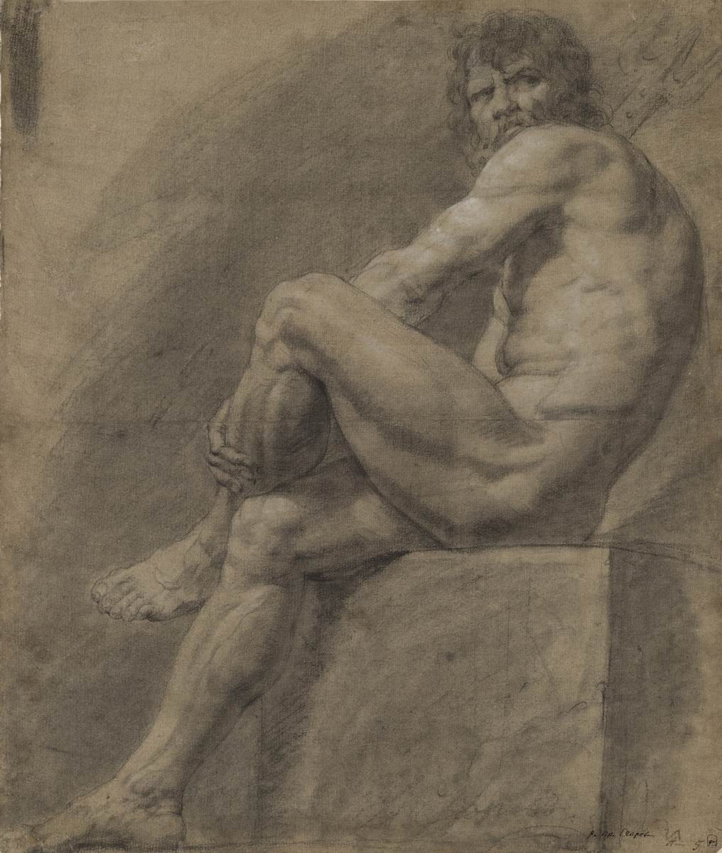 Натурщик с трезубцем, Aleksey Yegorov, late 1790s