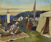 Час ужина. Бивуак Самурской милиции подполковника Карганова (?–1841)