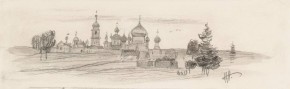 Рисунок для концовки в книге В. М. Михеева «Отрок-мученик»