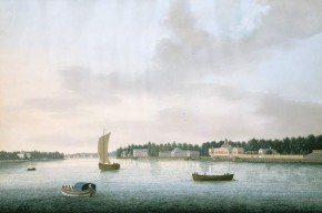 Вид островов / Вид набережной Малой Невки на Каменном острове под Санкт-Петербургом