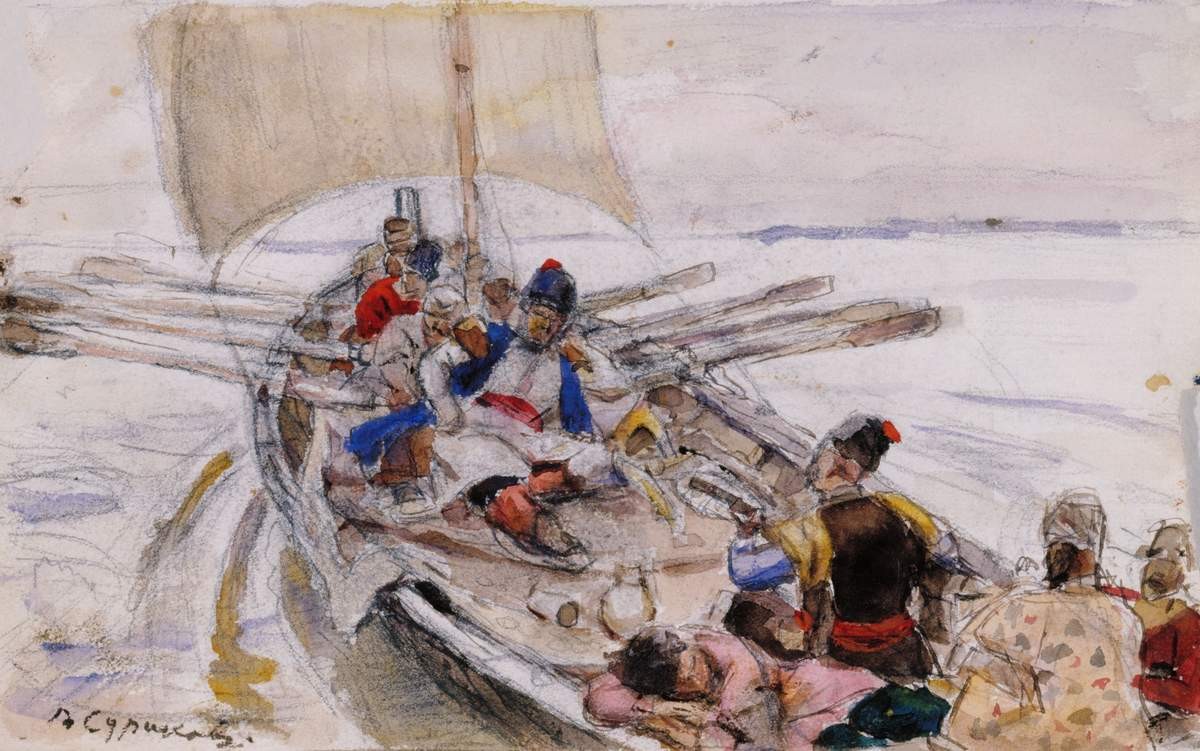 Степан Разин. Эскиз, Vasily Surikov, 1902–1903