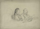Е.Е. Рейтерн, великая кн. Мария Павловна и В.П. Лобойков на заседании Совета в Академии художеств