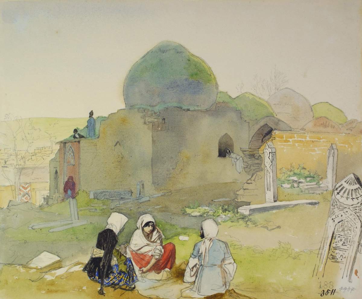 Развалины в Шемахе, Grigory Gagarin, 1842