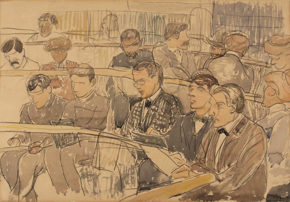 В студии. Париж, Kuzma Petrov-Vodkin, 1907