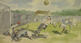 Игра в футбол (на Коломяжской спортивной площадке)