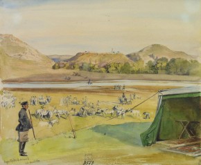 Бивуак драгун у Кара-Будах-Кента