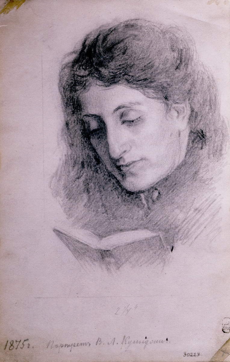 Портрет жены художника Веры Леонтьевны Куинджи, Arkhip Kuindzhi, 1875