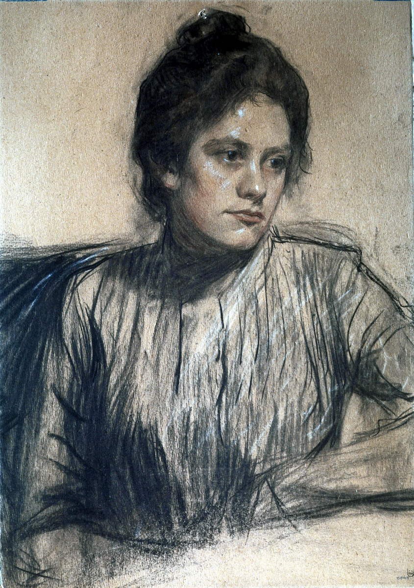 Портрет Ю. Е. Прошинской, Boris Kustodiev, 1901