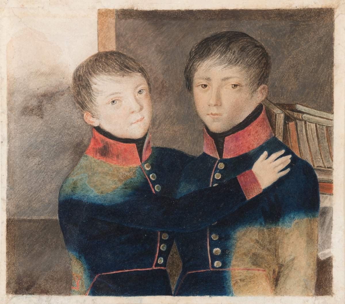 Портрет двух лицеистов, 1800s–1820s