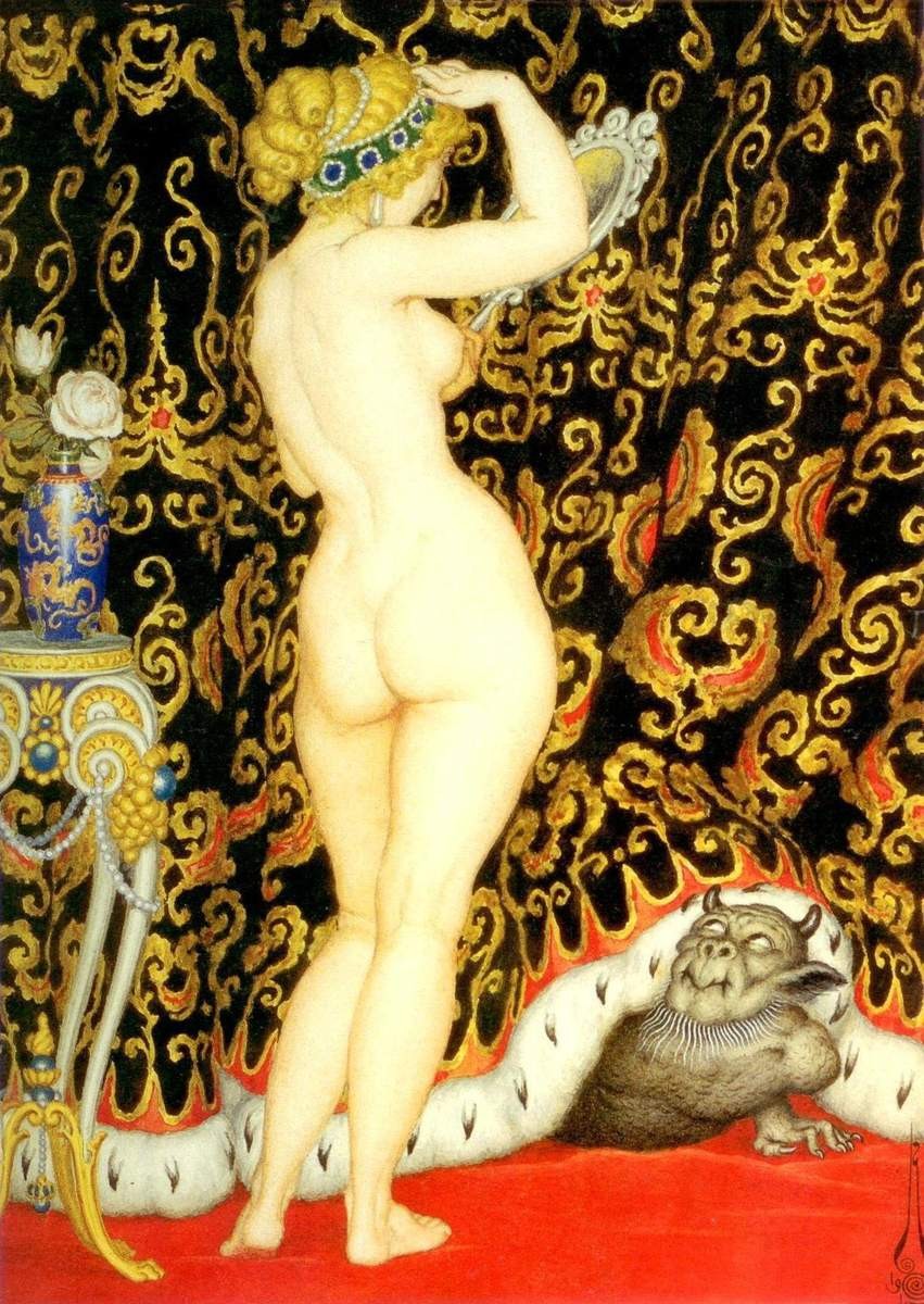 Девушка и черт, Калмаков Николай Константинович, 1919