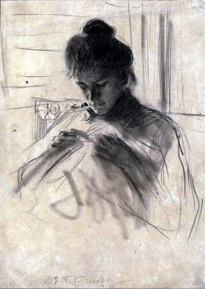 Портрет Ю. Е. Кустодиевой