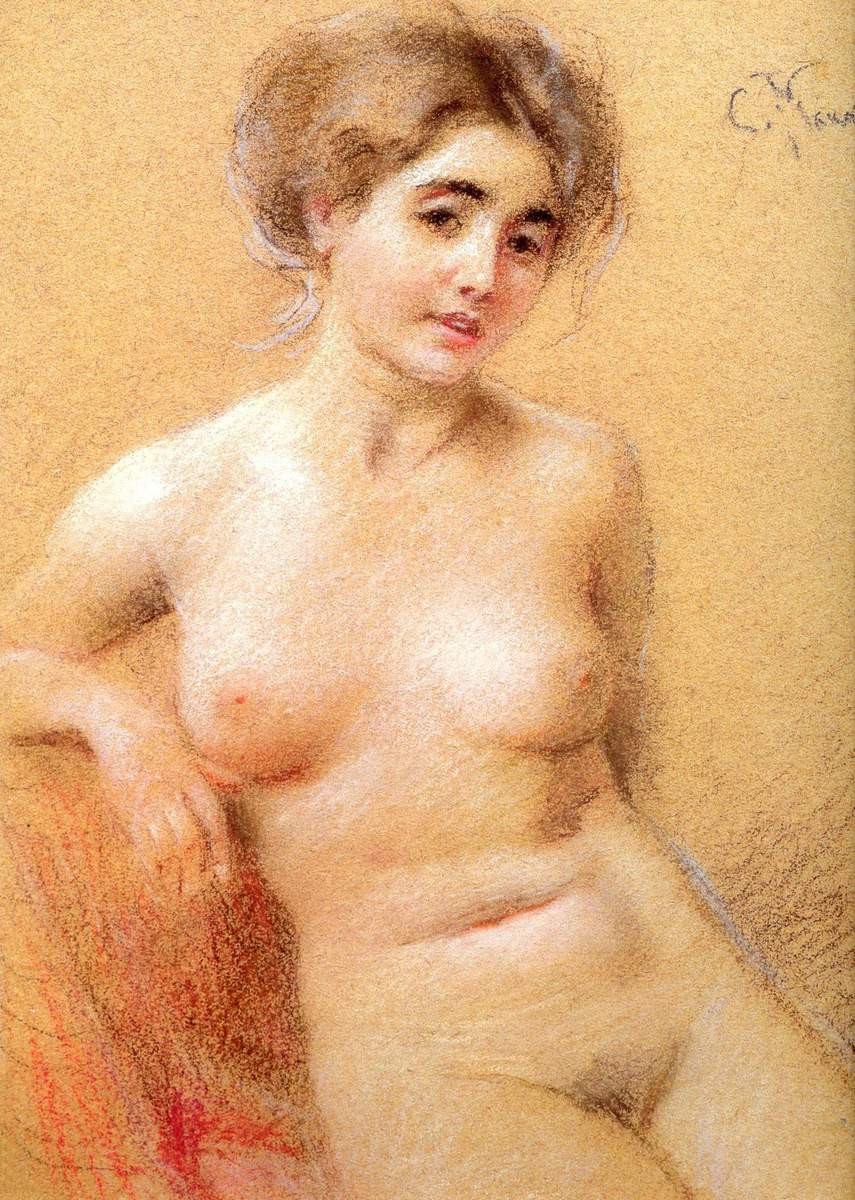 Натурщица, Konstantin Makovsky, second half of the 19th century(?)