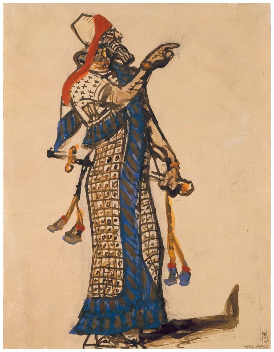 Костюм Олоферна для Ф. И. Шаляпина в опере А. Н. Серова «Юдифь», Valentin Serov, 1890s