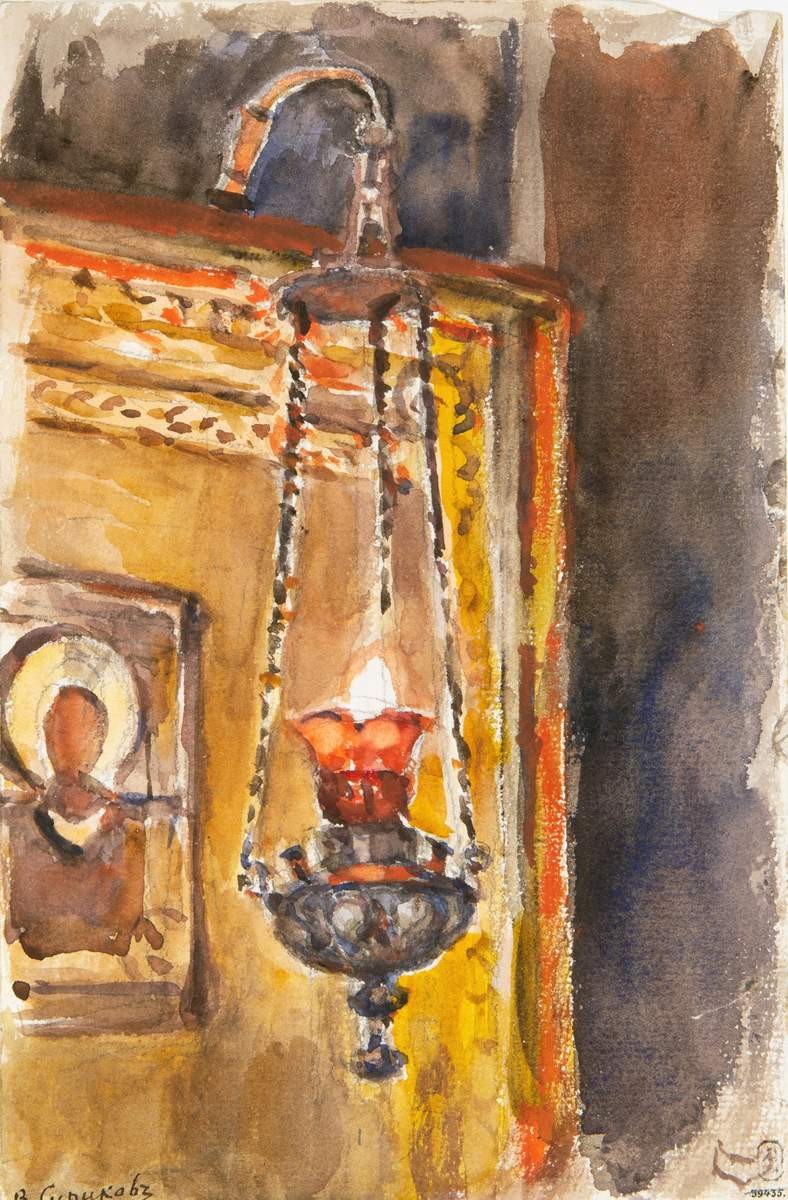 Лампада, Vasily Surikov, 1881–1882