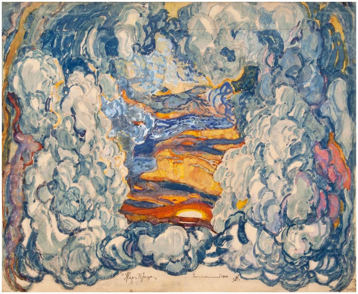 Задняя завеса, Aleksandr Golovin, 1921