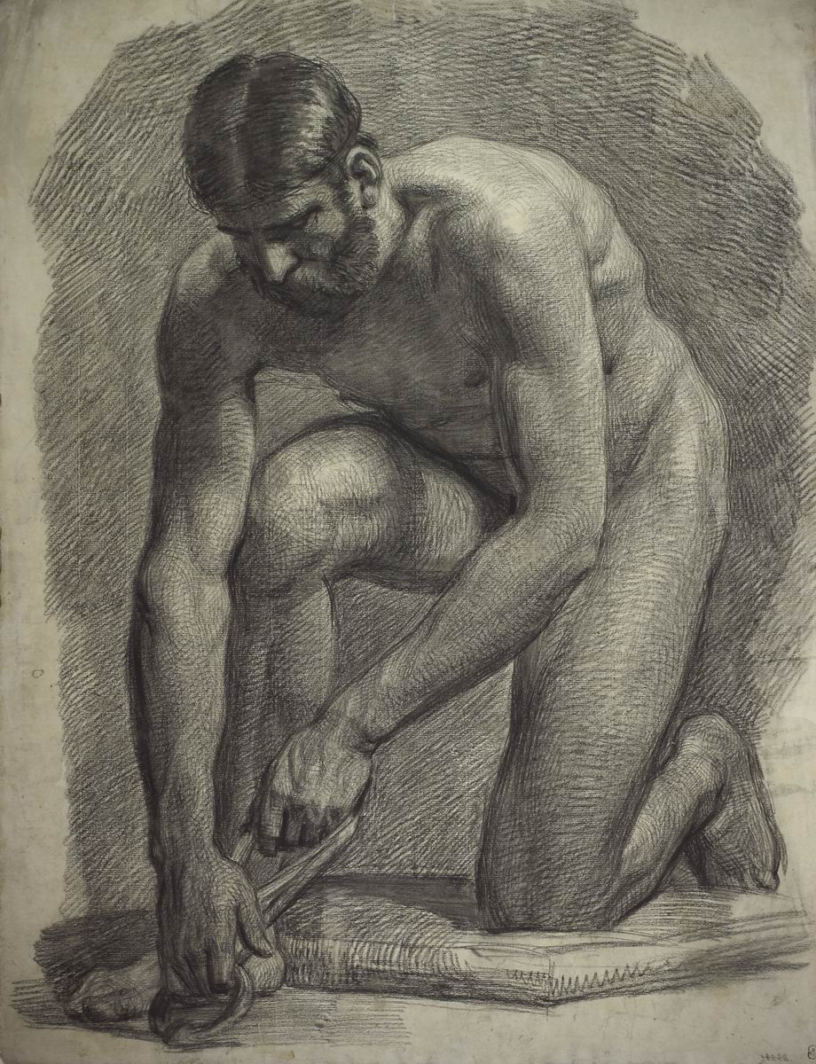 Натурщик, Alexander Ivanov, 1827-1828