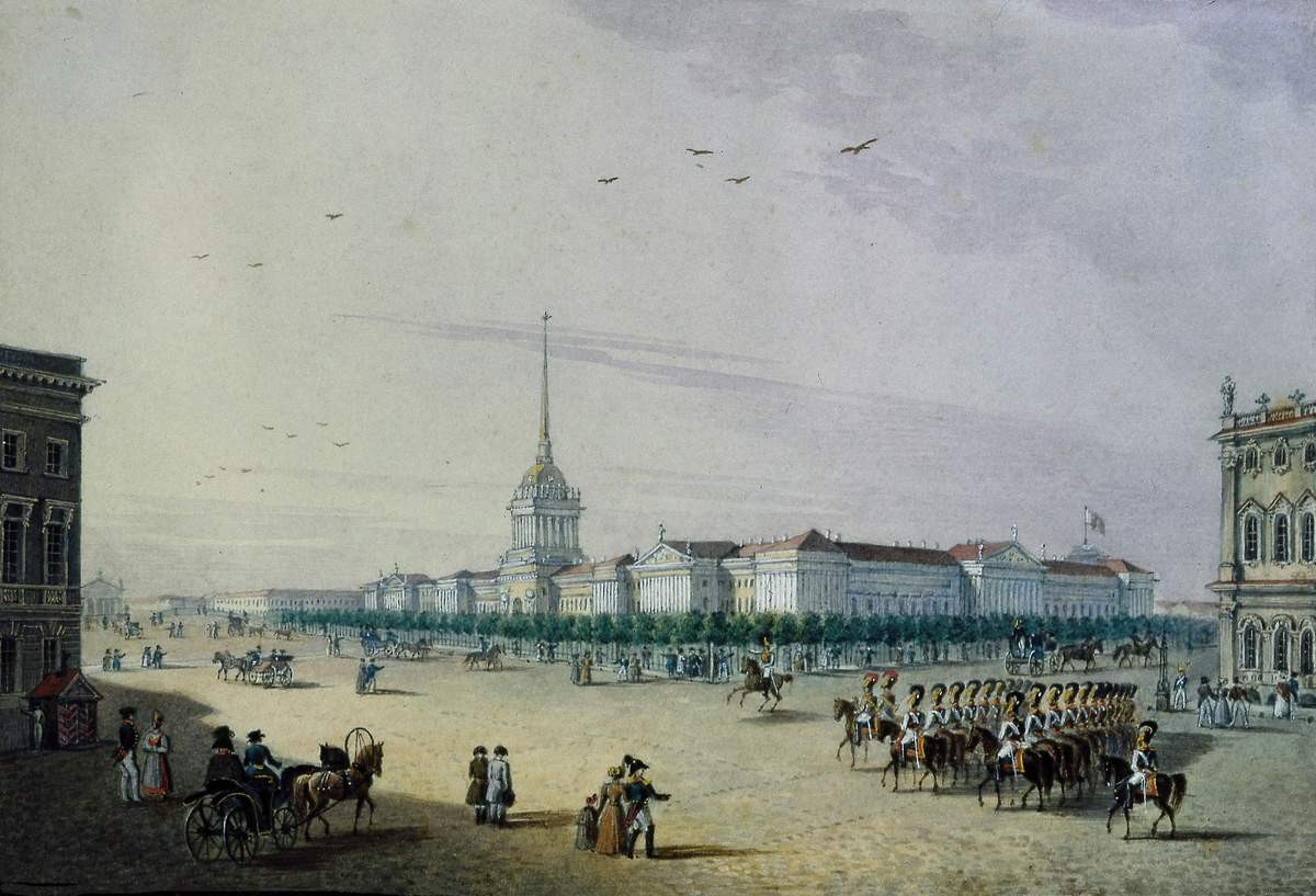 Вид на Адмиралтейство, Karl Beggrov, second half of the 1820s – 1830s