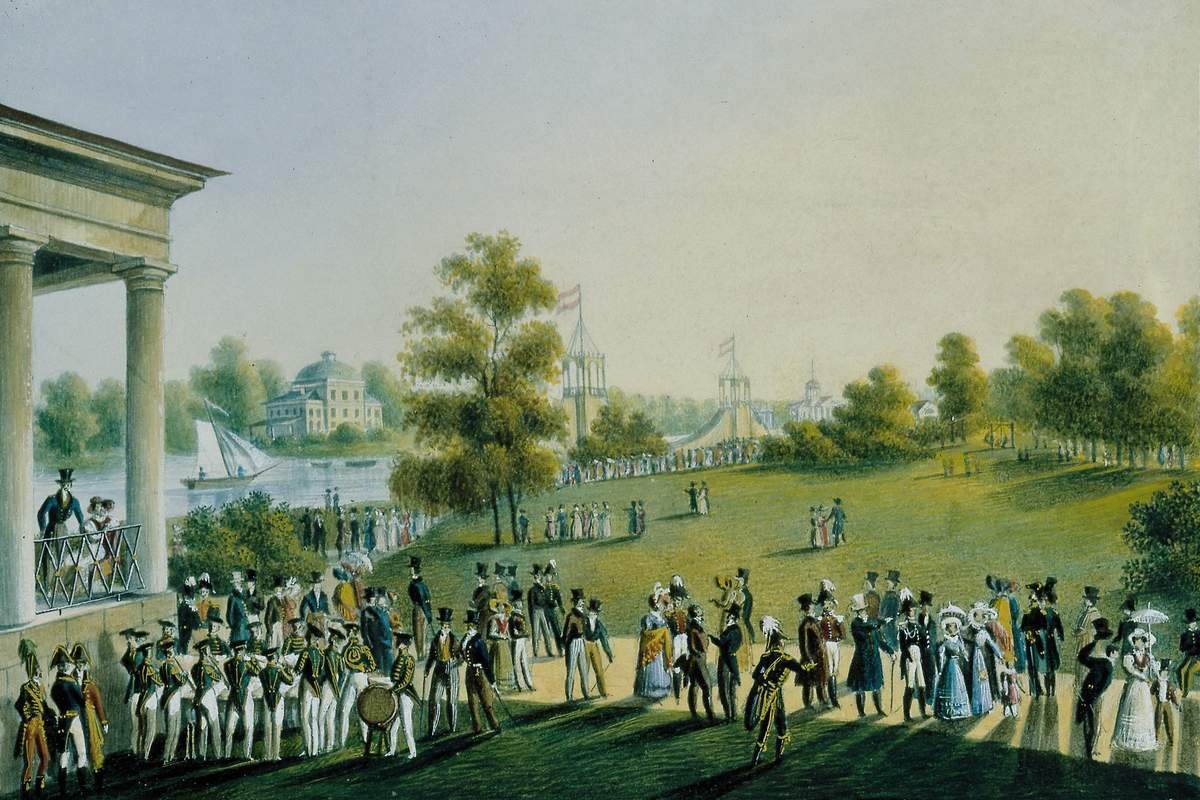 Гулянье на Елагином острове, Karl Beggrov, second half of the 1820s–1830s