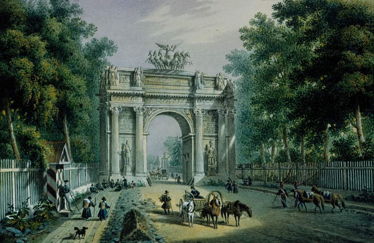 Нарвские ворота, Karl Beggrov, second half of the 1820s – 1830s