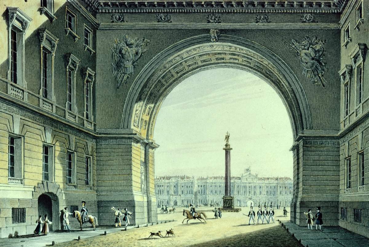 Арка Главного штаба, Karl Beggrov, second half of the 1820 – x – 1830 – e