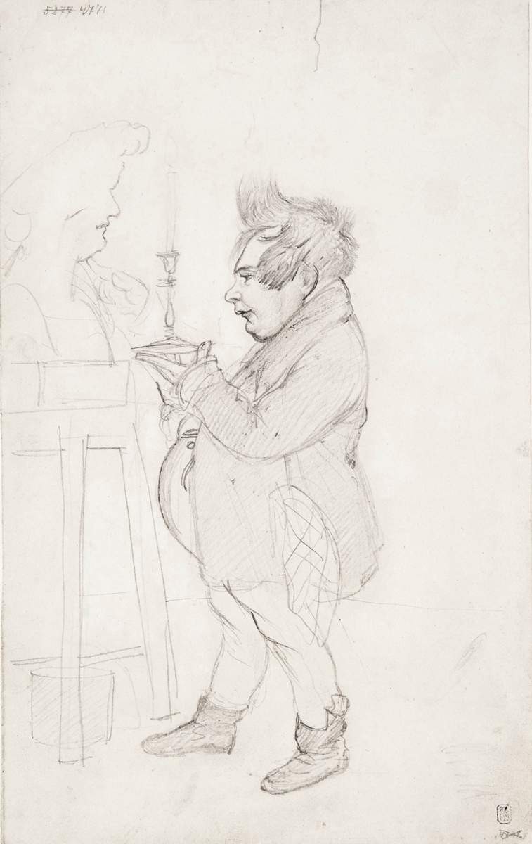 И. П. Витали, лепящий бюст К. П. Брюллова, Karl Bryullov, 1836