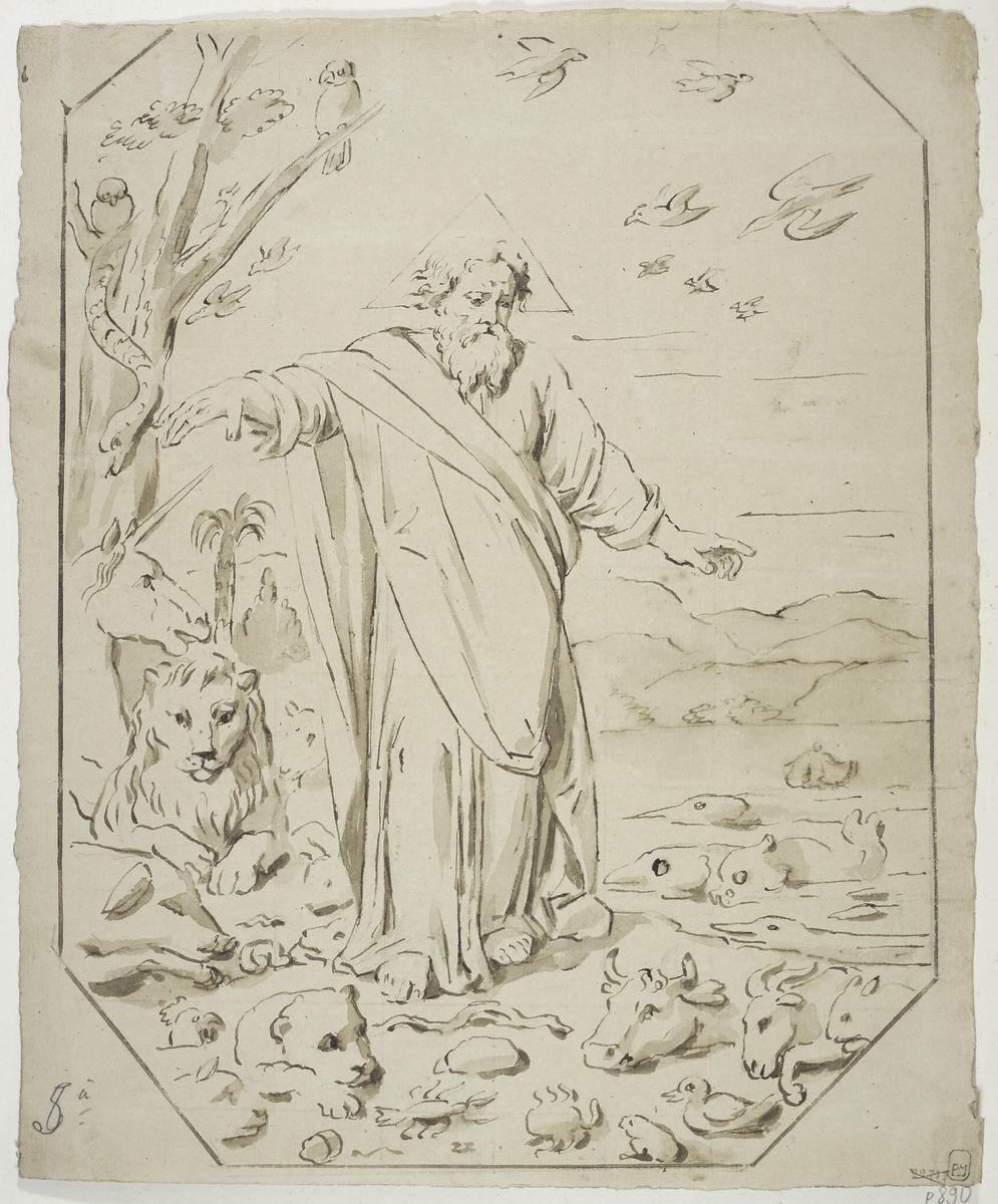 Сотворение мира. 5-й день, Aleksey Yegorov, 1820s
