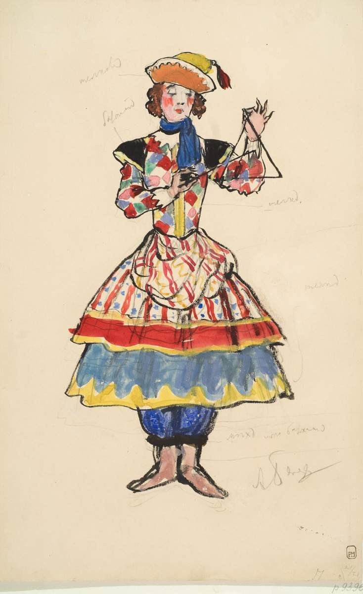 Уличная танцовщица, Alexandre Benois, 1911-1920