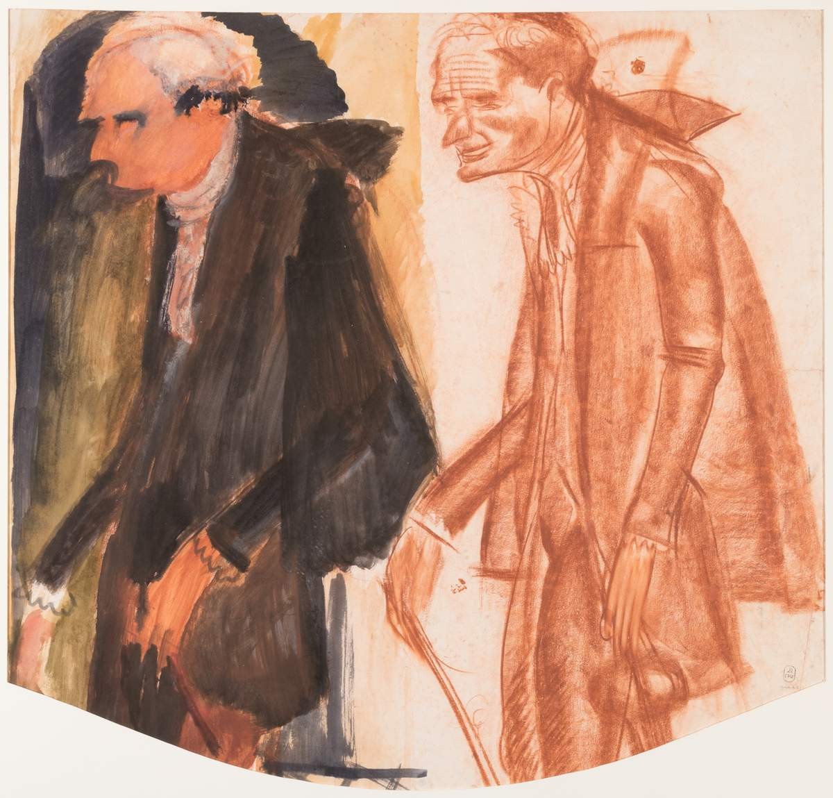 Портрет скрипача, Alexander Jacovleff, 1915