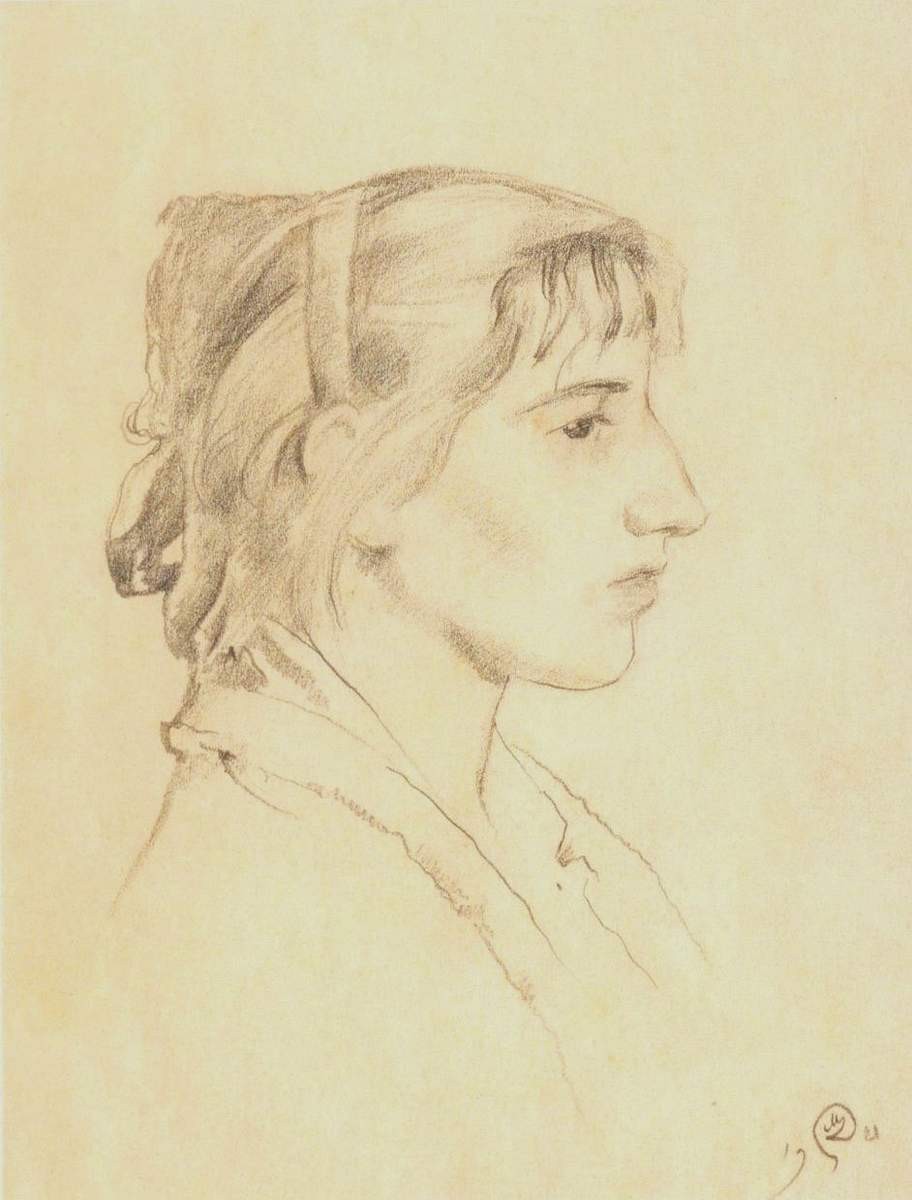 Портрет Зинаиды Серебряковой, Mstislav Valerianovitch Dobuzinski, 1921