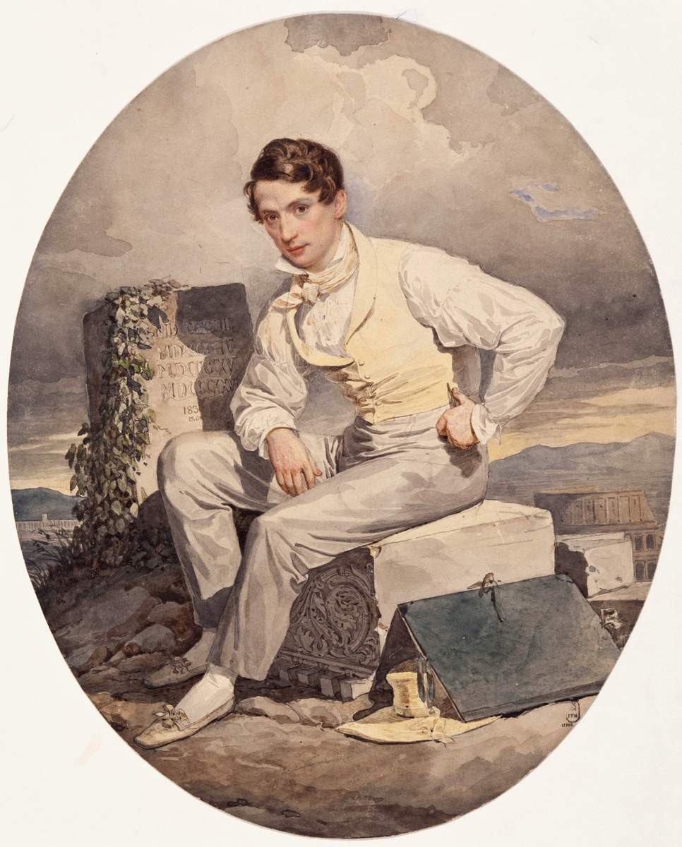 Автопортрет, Alexander Brullov, 1830