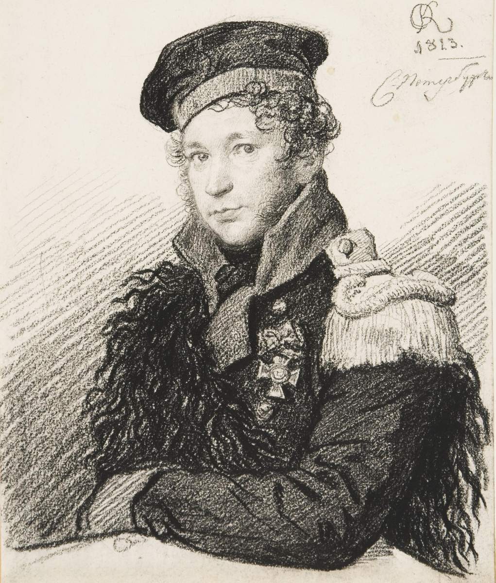 Портрет А. Р. Томилова (в форме ополченца), Orest Kiprensky, 1813