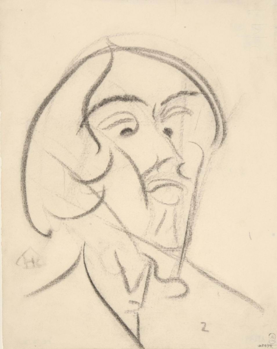 Портрет А.Э. Крученых, Nikolai Kul'bin, 1913