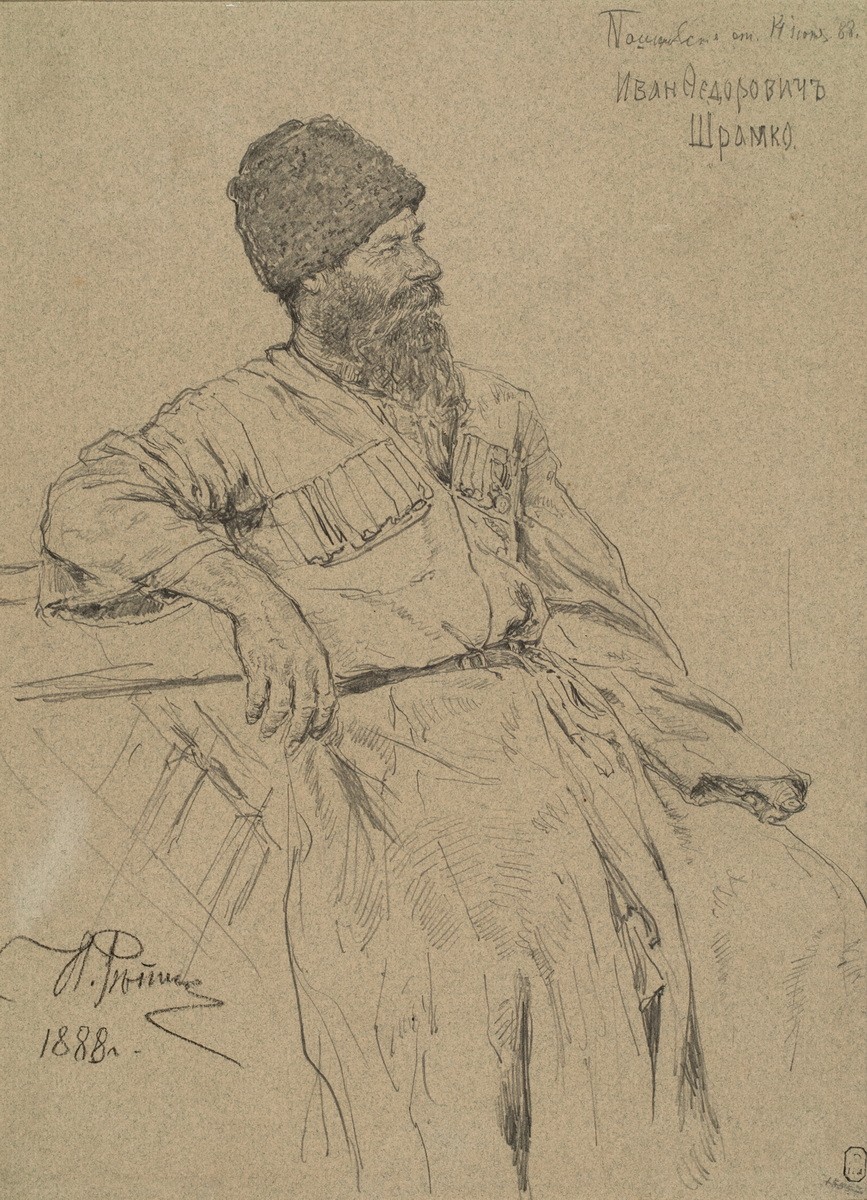 Иван Шрамко, Ilya Repin, 1888