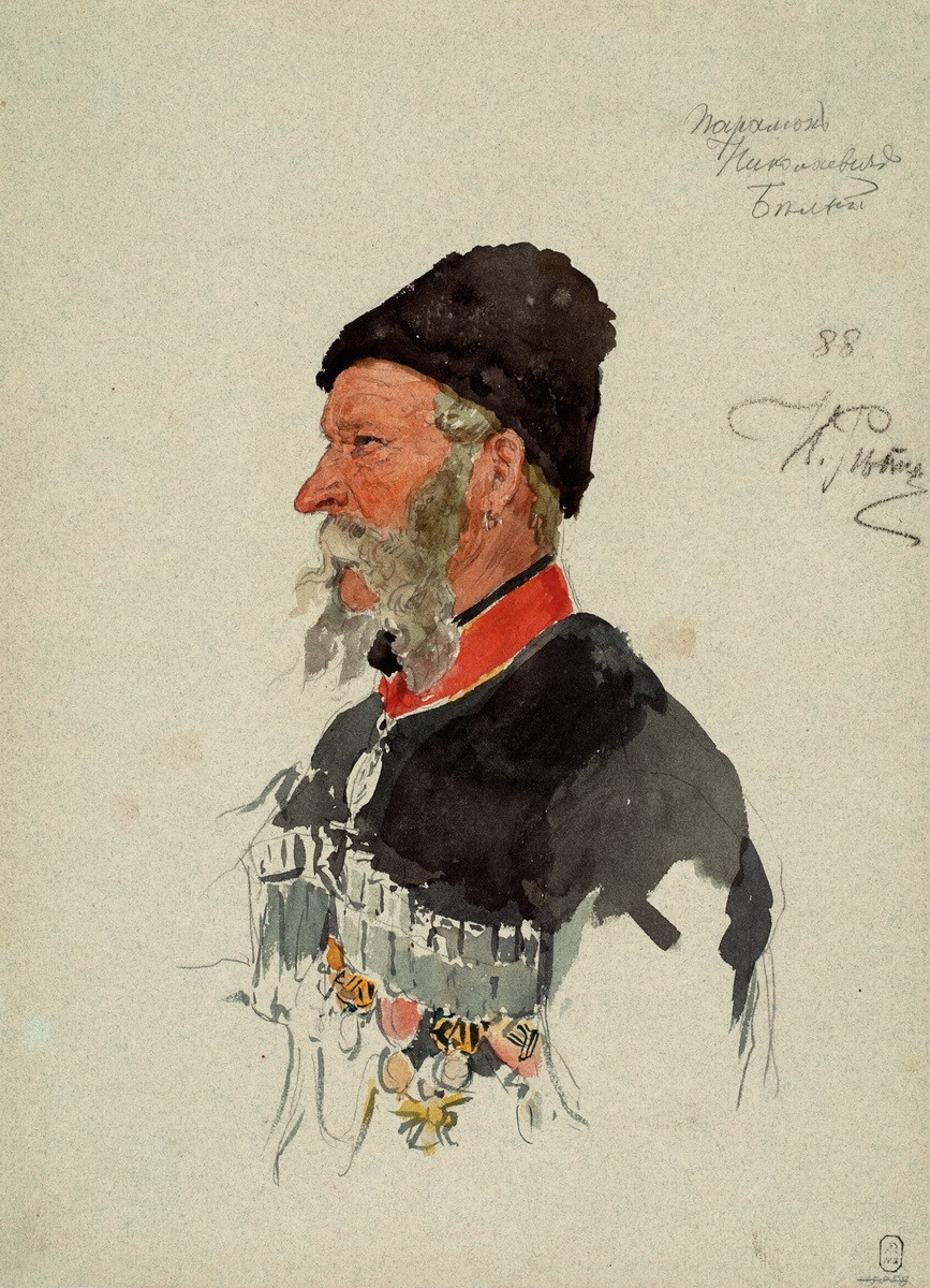 Парамон Белый, Ilya Repin, 1888
