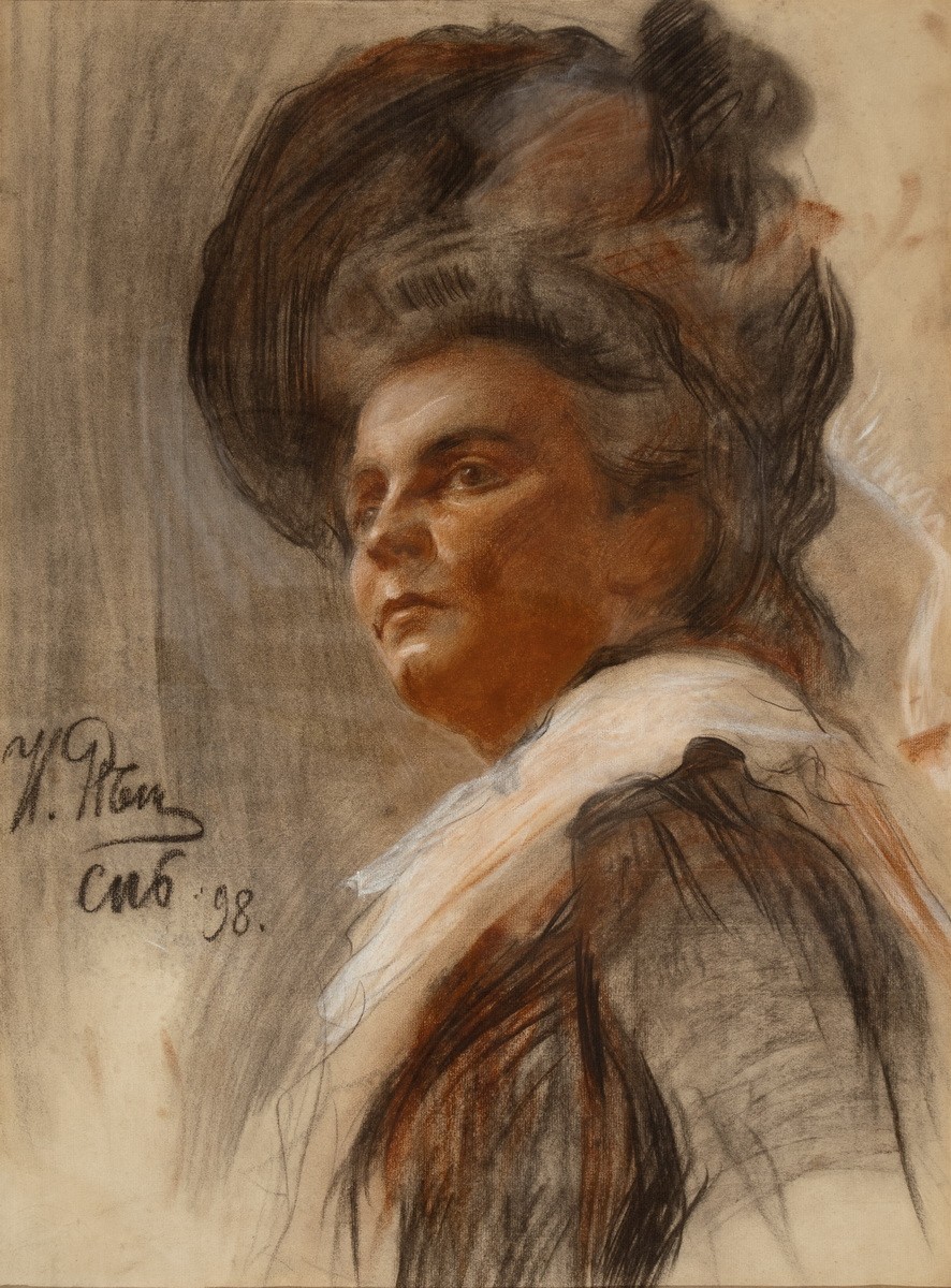 Портрет Елены Деляровой, Ilya Repin, 1898