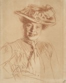 Portrait of Natalia Nordman (in a Hat)