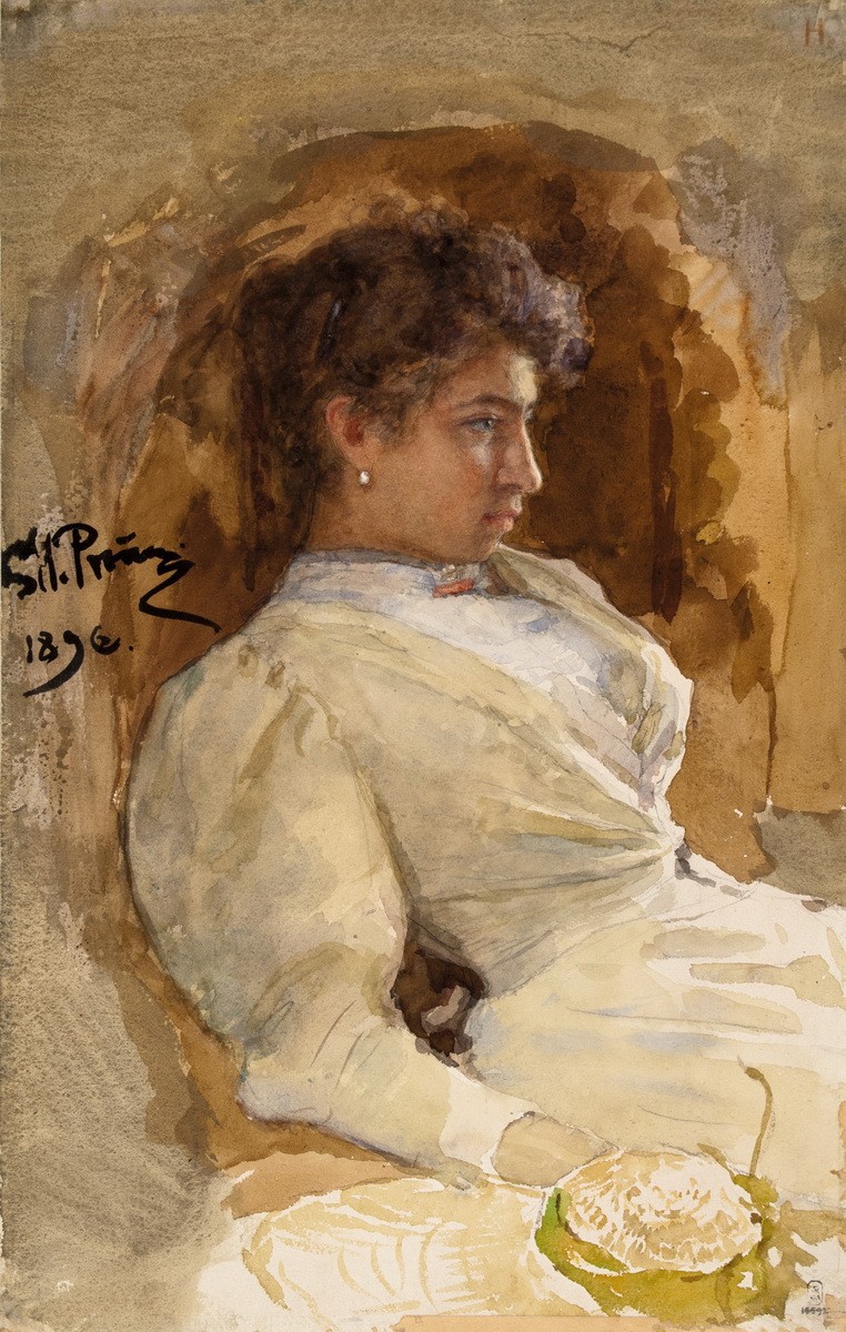 Портрет Веры Репиной, Ilya Repin, 1896