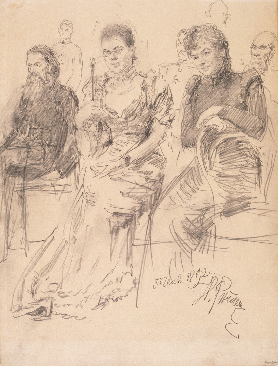 В концерте, Ilya Repin, 1892