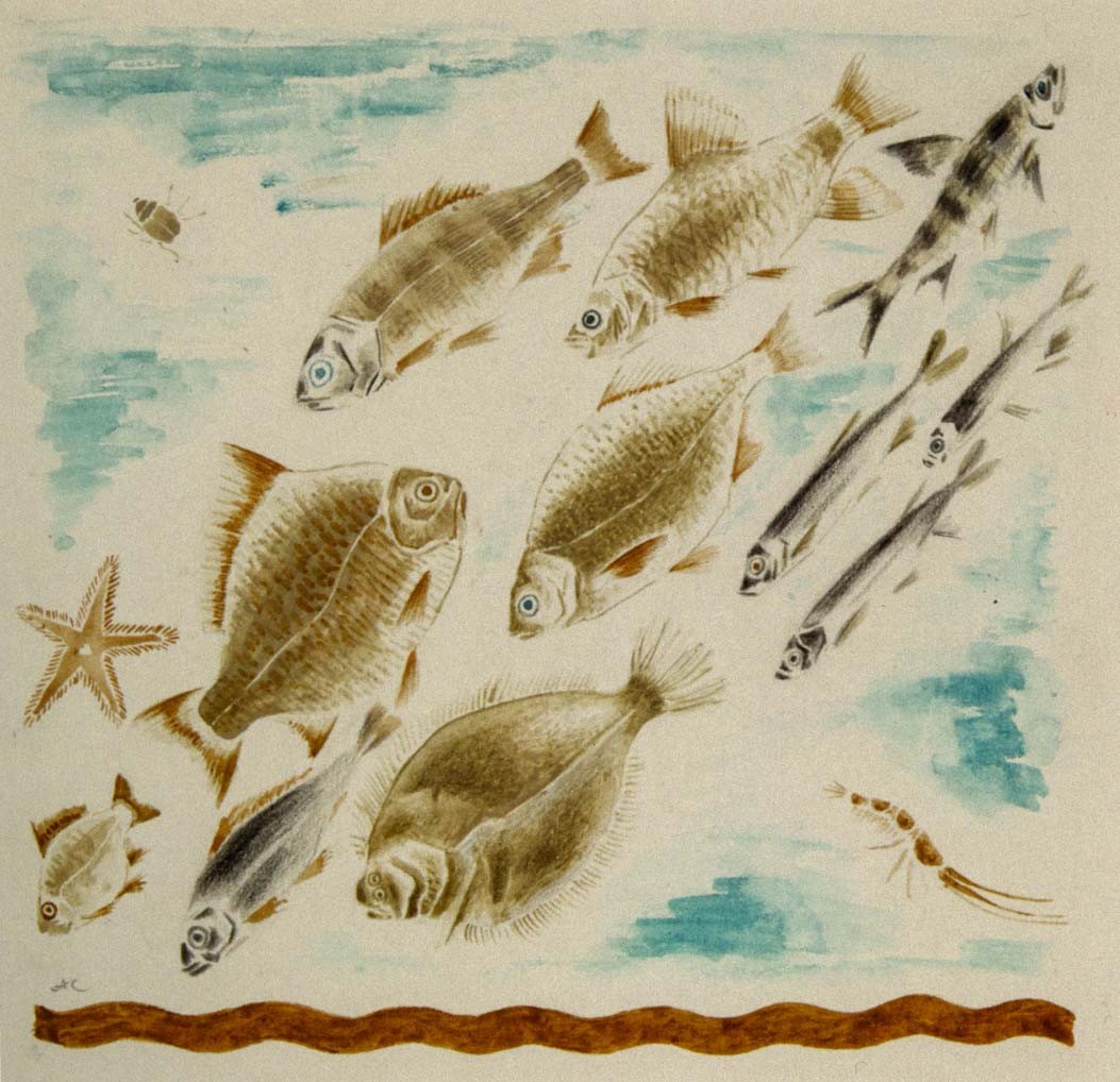 Иллюстрация к книге А. Н. Самохвалова «Водолазная база», Aleksandr Nikolaevich Samokhvalov, 1928