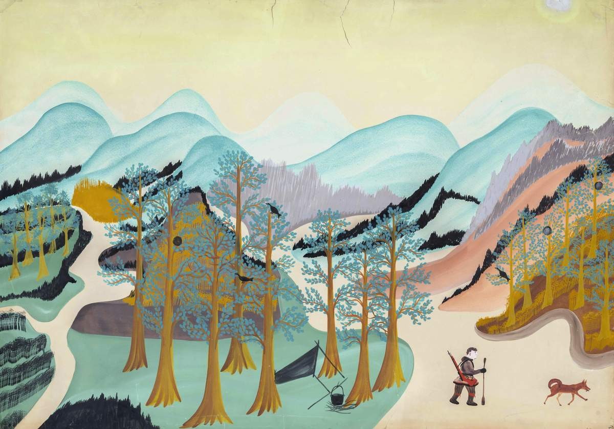 Охота, Konstantin Alekseyevich Pankov, 1930s