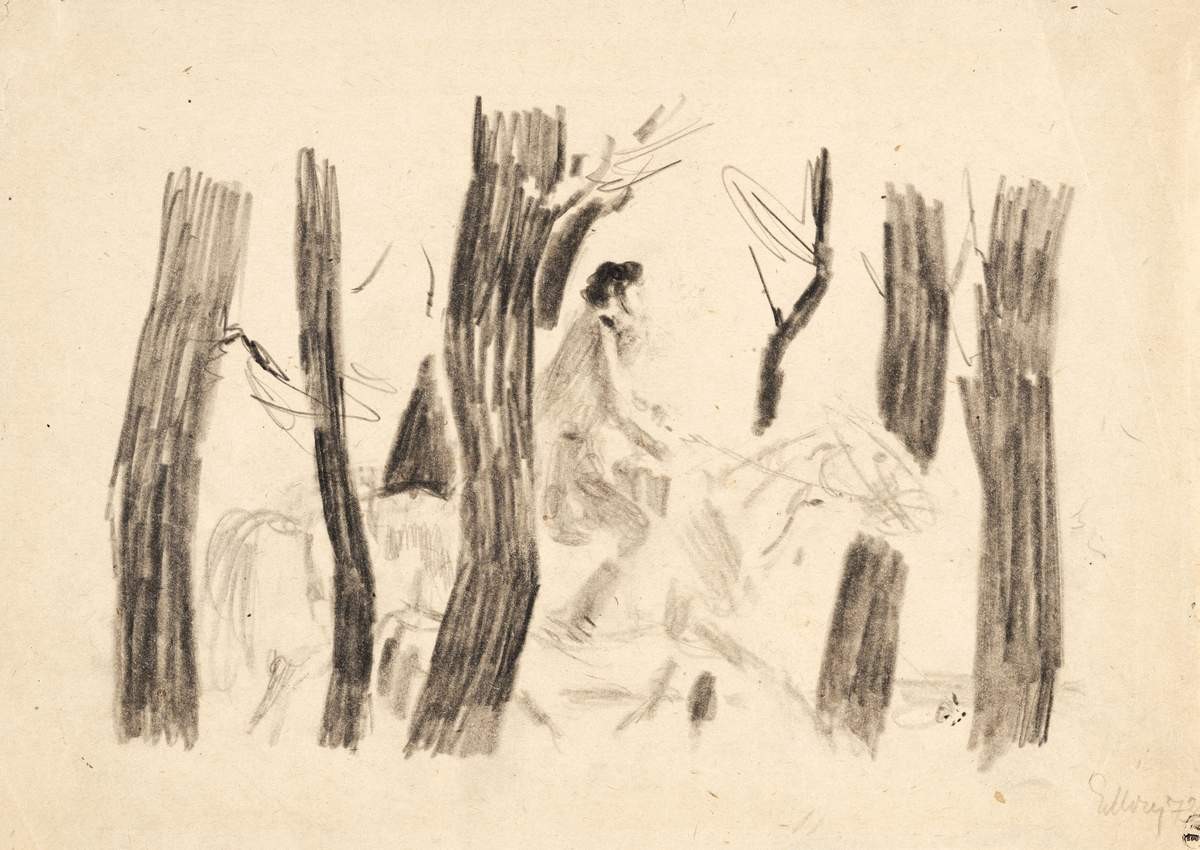 Пушкин в Михайловском, Evsey Moiseenko, 1973