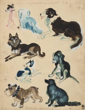 Иллюстрации к книге В. М. Ермолаевой «Собачки» 